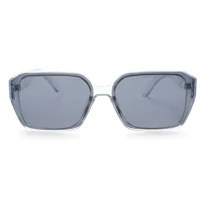 Kacamata hitam modis tren UV400 wanita, kacamata hitam persegi Y2K untuk wanita