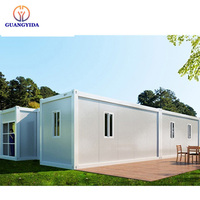 Estructura de acero de construcción rápida, contenedor de vida prefabricado moderno, casas pequeñas prefabricadas modulares listas para enviar