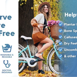 Chaussettes de talon en silicone EXTRA ÉPAISSES pour talons secs et gercés, semelles intérieures en gel pour chaussures, talon en silicone 80g - Product Image 6