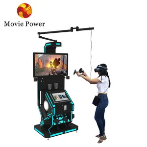 VR Stand VR jogo de tiro simulador de realidade virtual 9d máquina de arcade operada por moedas passeios para o parque de diversões
