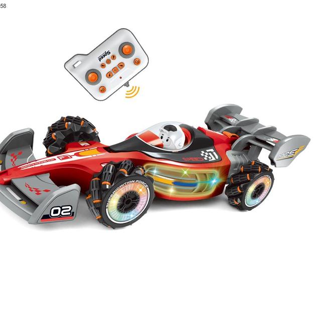 Spray Car Racing 4wd Light Music 2.4g F1 Formula Race RC Stunt Car Kids Toys Remote Control Car With Spray
