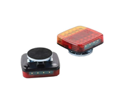 Kit d'éclairage universel LED sans fil magnétique pour remorque - Feux arrière et d'avertissement étanches pour camion et remorque