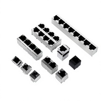 Connecteur réseau RJ45 vertical 8P8C en PBT, soudable, pour montage sur circuit imprimé (SMT)