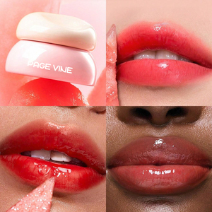 PAGE VINE Explosive Beauty Lip <span class=keywords><strong>Gloss</strong></span> Cream avec pinceau à lèvres et miroir Waterproof Long-lasting Moisturizing 8 Colors - Product Image 6
