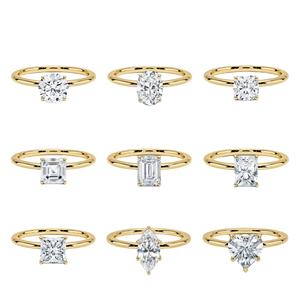Bijoux de mode personnalisés Bagues de <span class=keywords><strong>mariage</strong></span> en diamant moissanite plaqué or 18 carats en argent sterling Bagues décontractées pour dames bijoux - Product Image 1