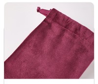 Pochette en velours personnalisée avec cordon de serrage, sac cadeau doux pour cosmétiques, cadeau de mariage