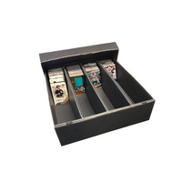 Vente en gros Boîte de collecte de cartes de jeu Coroplast pliable Boîte de rangement pour cartes de visite en plastique ondulé avec cloison