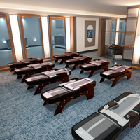 Table de massage corporel coréenne, soins de la colonne vertébrale, chiropratique, chauffage, rouleau en pierre de jade, thérapie, spa, salon, lit de massage infrarouge