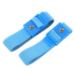 Correa de muñeca ESD antiestática negra Premium con cable de EE. UU. Con sábana bajera - Product Image 3