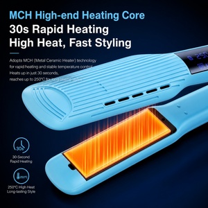 Plancha de Pelo Eléctrica Torlin de Calentamiento Rápido 120-250°C con Placas Recubiertas de Grafeno-Cerámica, Apagado Automático de 60 Minutos y Pantalla LCD de Temperatura para Salón - Product Image 4