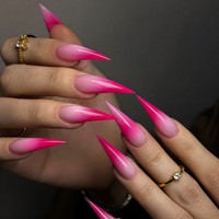Nouvel Arrivage L1 Kaixin – Faux Ongles Roses « Dragon Claw » à Presser, Élégants Effet Ombré « Dragon Claw » pour Intérieur, Fournitures pour Ongles