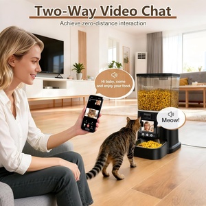กล้อง 3MP เครื่องจ่ายอาหารสุนัขอัตโนมัติ ควบคุมผ่านแอพ ความจุ 5 ลิตร พร้อมวิดีโอสองทาง ชามสแตนเลสป้องกันการเกิด<span class=keywords><strong>สิว</strong></span> - Product Image 3
