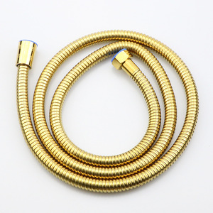 Manguera de Ducha Flexible de Acero Inoxidable Cromado Dorado de 1.5m, Fácil Instalación para Ducha de Mano y Bidé, 634168451612 Chr - Product Image 2