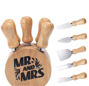 Ensemble <span class=keywords><strong>de</strong></span> couteaux à fromage en bois <span class=keywords><strong>de</strong></span> caoutchouc Durable <span class=keywords><strong>de</strong></span> haute qualité Outils <span class=keywords><strong>de</strong></span> <span class=keywords><strong>charcuterie</strong></span> utilisés pour les cuisines à domicile - Product Image 1