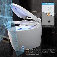WC intelligent entièrement automatique avec siège chauffant, télécommande et double chasse d'eau, norme européenne IPX4, pour hôtel