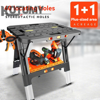 Établi et chevalet de travail du bois pliable multifonctionnel, table de travail portable facile à installer, table de travail légère