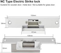 Kit de système de contrôle d'accès Bluetooth Tuya, étanche IP68, NFC, RFID, empreintes digitales, serrures électriques à sécurité de sécurité, alimentation DC12V