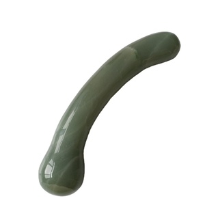 عصا تدليك الجسم من حجر الأفنتورين الأخضر للعلاج بالكريستال، 7 بوصات، عصا تدليك لنقطة G للنساء - Product Image 1