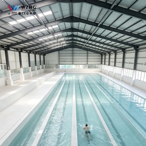 Parc aquatique commercial préfabriqué en structure métallique, bâtiment métallique pour complexe hôtelier, hangar métallique préfabriqué - Product Image 1
