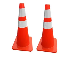 Road Construction Pvc Plastic Traffic Cone Road Divider Safety Parking Cone