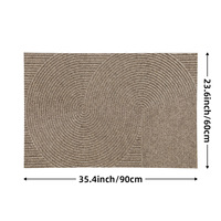Tapis d'entrée personnalisé OEM antidérapant, résistant à la saleté, facile à nettoyer, résistant à l'usure intensive, style nordique rayé