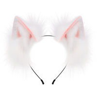 Nouveau Style personnalisé couleur unisexe Anime chat oreilles bandeau en peluche belle fausse fourrure chat renard loup oreilles pour adultes