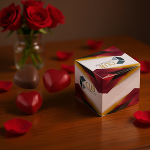 Caja de Bombones Italianos en Forma de Corazón con Forro de Satén, Marca Blanca Cub Interactif, Regalo Promocional para el Día de San Valentín - Product Image 3
