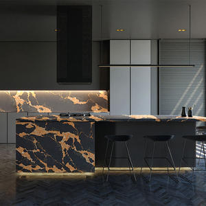 GOLTOP Stone ODM/OEM 5127 Nero Portoro, Losa de Cuarzo Artificial de Alta Calidad para Encimeras de Cocina Modernas, Mesas y Tocadores - Product Image 3