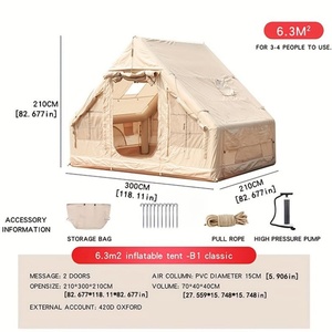<span class=keywords><strong>Tente</strong></span> de camping gonflable très vendue, en Oxford 420D, quatre saisons, une chambre, luxe, ouverture automatique rapide, <span class=keywords><strong>tente</strong></span> familiale portable - Product Image 2