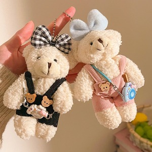 Porte-clés créatif en coton, adorable et mignon mini <span class=keywords><strong>ours</strong></span> en peluche pour sac, accessoires, petit <span class=keywords><strong>ours</strong></span> pour porter des vêtements - Product Image 3