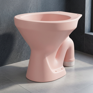 WC moderne en céramique Vitrosa bleue avec siphon S/P, ensemble de toilettes européennes - Product Image 2
