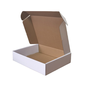 Large eco-friendly white matte packaging corrugated paper aircraft box mailer shipping carton box