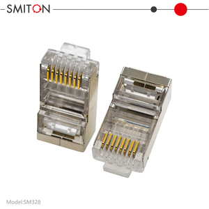Connecteur <span class=keywords><strong>RJ45</strong></span> blindé Cat6 8P8C, tête en cristal CAT6 pour câble de raccordement réseau - Product Image 2