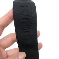 Bande élastique jacquard personnalisée de haute qualité avec logo brodé, en nylon haute ténacité, pour accessoires de soutien-gorge et sous-vêtements