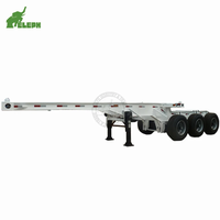 Remorque à plateau extensible double pour le transport de marchandises en vrac et de marchandises générales