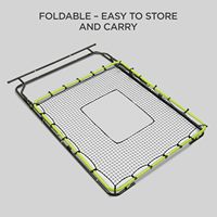 Filet de rebond portable pour balle de baseball, pare-chocs réglables sur trois niveaux, pliable, en acier, avec logo personnalisé