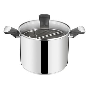 Cuoci Pasta Inox (22cm) UNLIMITED Cesto Doppio Cromo Lucido 010271020922 - Product Image 1