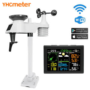 Nouveau produit 2025 Station météo Wifi 8 en 1 Surveillance à distance solaire Température Humidité Vitesse du vent Pluie UV 8 Anémomètre - Product Image 1
