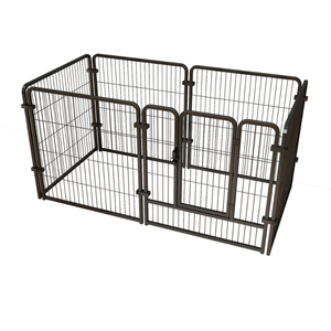 Haute qualité extérieur intérieur fil de fer lourd devoir pliable <span class=keywords><strong>cage</strong></span> pour chien de compagnie vente chaude chat clôtures chenil exercice playPens - Product Image 1