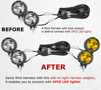 Conectores Divisores Adaptadores de 4 Salidas y 240W de Potencia Total para Arnés de Barra de Luz LED