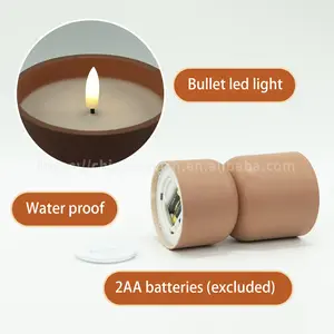 Kanlong minimalistischer europäischer stil neues design IP44 für den innen- und außenbereich verwenden batterieversion LED-kerzenlampe für heimdekoration