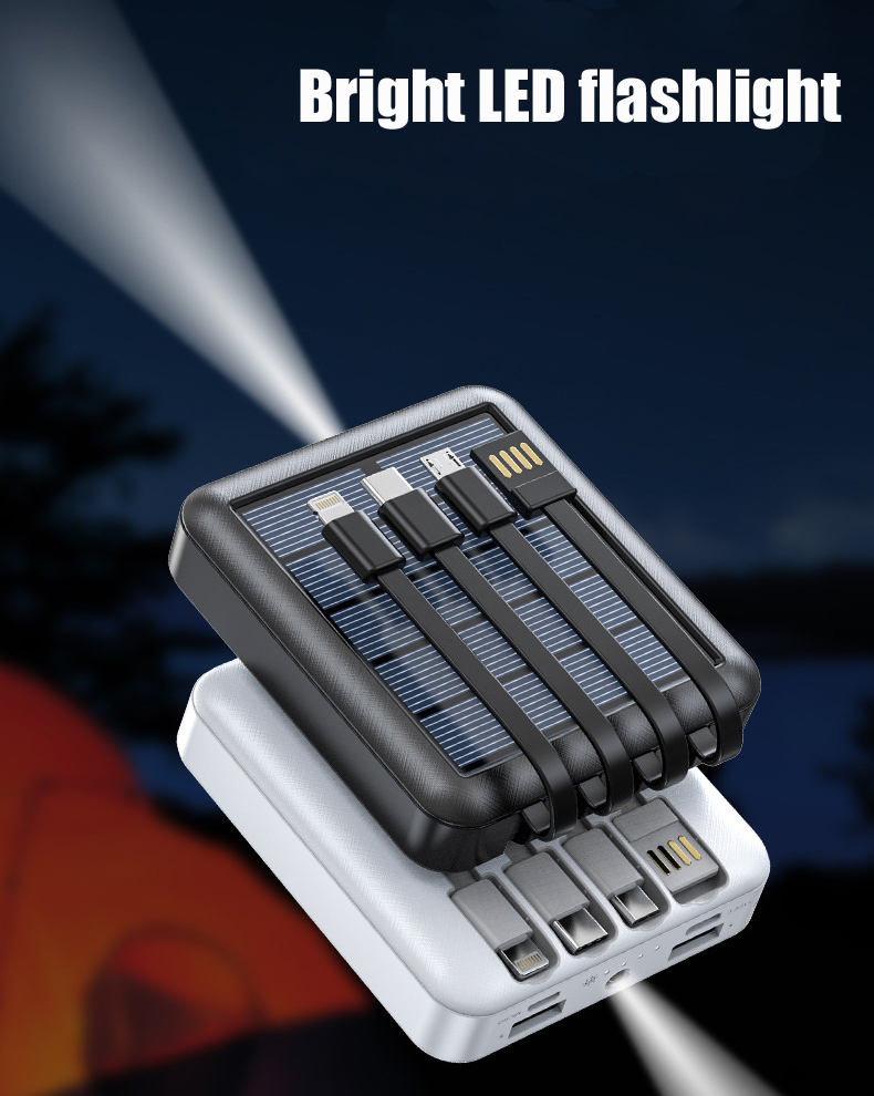 Ultra Slim Travel Solar Charger 10000mah Solar Panel For Charging Power Bank 1