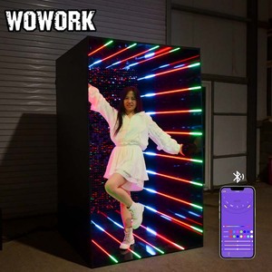 WOWORK 2026 Vente en gros <span class=keywords><strong>de</strong></span> fond <span class=keywords><strong>de</strong></span> scène <span class=keywords><strong>de</strong></span> photographie <span class=keywords><strong>de</strong></span> <span class=keywords><strong>mariage</strong></span> en métal détachable avec LED RVB, boîte <span class=keywords><strong>de</strong></span> photomaton <span class=keywords><strong>pour</strong></span> décorations <span class=keywords><strong>de</strong></span> fête - Product Image 5
