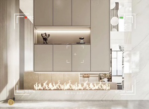 <span class=keywords><strong>Cheminée</strong></span> <span class=keywords><strong>à</strong></span> <span class=keywords><strong>éthanol</strong></span> encastrée personnalisable avec té<span class=keywords><strong>l</strong></span>écommande et protection de sécurité pour villa, maison d'hôtes et hôtel - Product Image 6