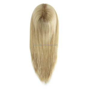 ท็อปเปอร์ปิดผมหนัง PU แบบผูกติดทนนาน16 "สำหรับผู้หญิงผมมนุษย์แบบผูกติดอยู่กับหนังแท้ทั้งผมมนุษย์และผู้หญิงผมปลอมสำหรับผู้หญิง - Product Image 4