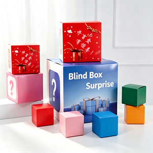 กล่องแข็งพิมพ์ลายตามสั่ง กล่องของขวัญกระดาษแข็งแบบ Blind Box พร้อมการพิมพ์สี่สีเคลือบเงา สำหรับบรรจุภัณฑ์เครื่องสำอางค้าปลีก - Product Image 5
