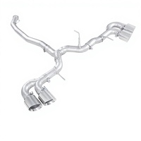 Système d'échappement Catback entièrement en acier inoxydable pour Nissan GTR R35 3.8TT V6, silencieux à double soupape, tuyau droit, embouts quadruples