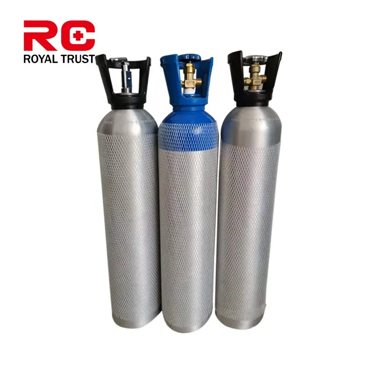 Недорогой медицинский поставщик, цилиндр Co2, алюминиевый кислородный газовый цилиндр для больничного и домашнего использования
