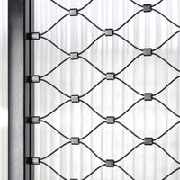 Inox SS 316L Flexibles Edelstahl-Drahtseil Mesh-Kabelnetz Wandt reppe geländer