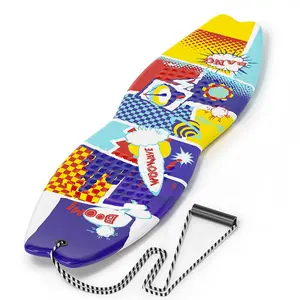 Woowave ODM/OEM XPE Snowboard slitta da neve di natale slitta da neve in schiuma di neve con corda per bambini